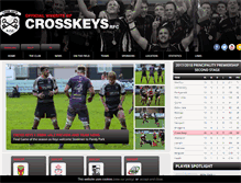 Tablet Screenshot of crosskeysrfc.com